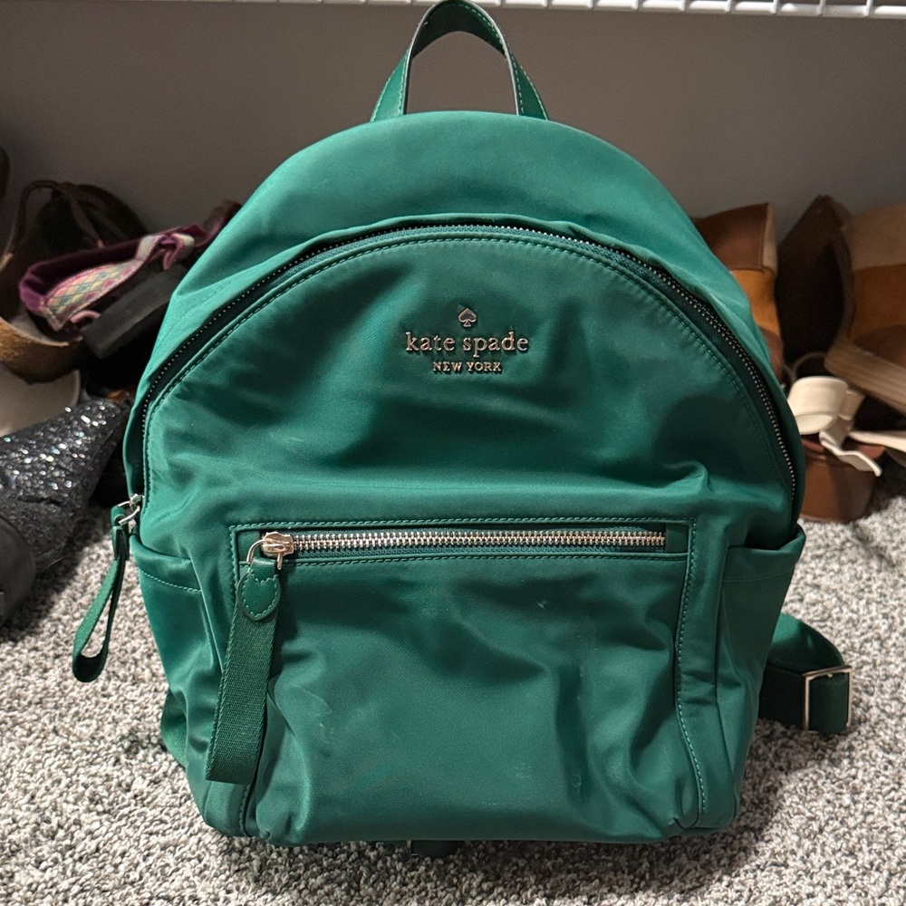 Kate Spade Emerald Backpack with Zipper Pocket